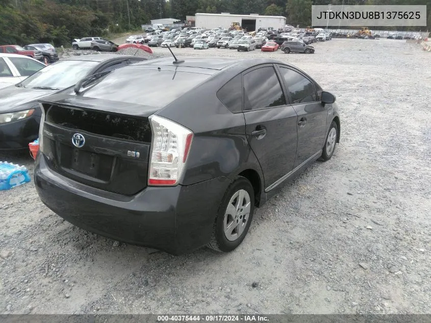 2011 Toyota Prius Two VIN: JTDKN3DU8B1375625 Lot: 40375444