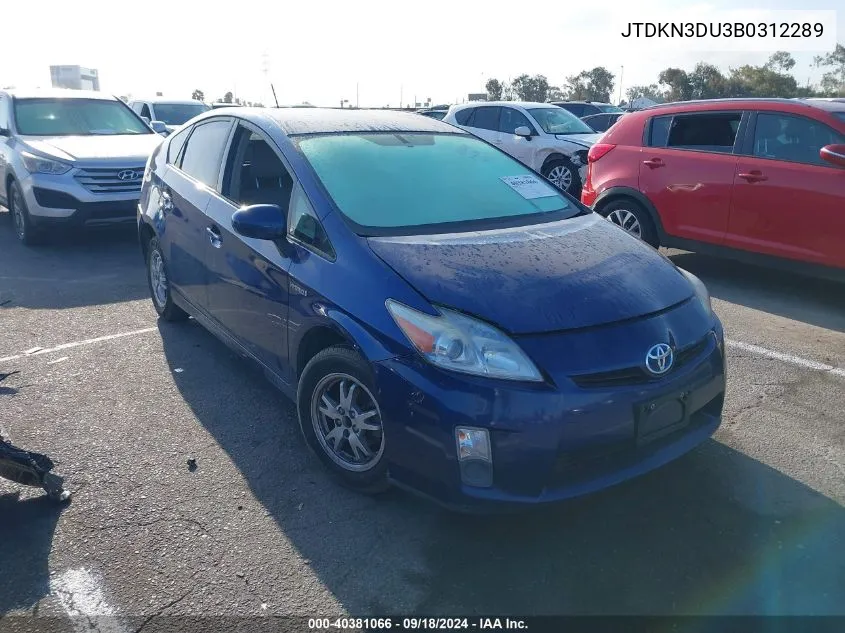 JTDKN3DU3B0312289 2011 Toyota Prius