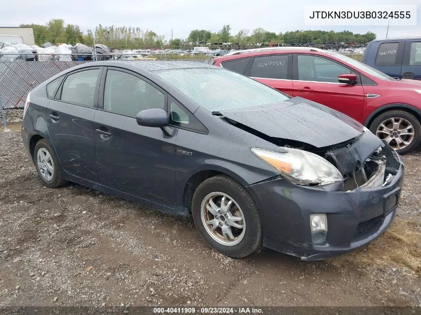 JTDKN3DU3B0324555 2011 Toyota Prius Three