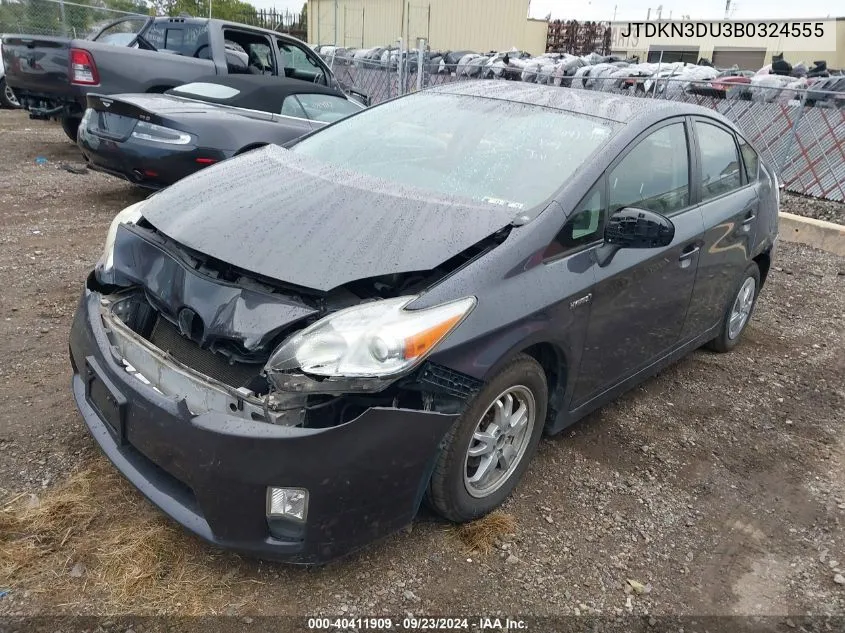 JTDKN3DU3B0324555 2011 Toyota Prius Three