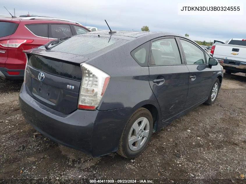 JTDKN3DU3B0324555 2011 Toyota Prius Three