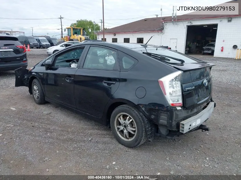 JTDKN3DU9B0279153 2011 Toyota Prius Two