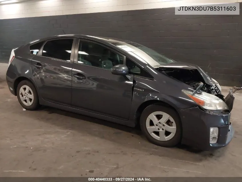 JTDKN3DU7B5311603 2011 Toyota Prius Four