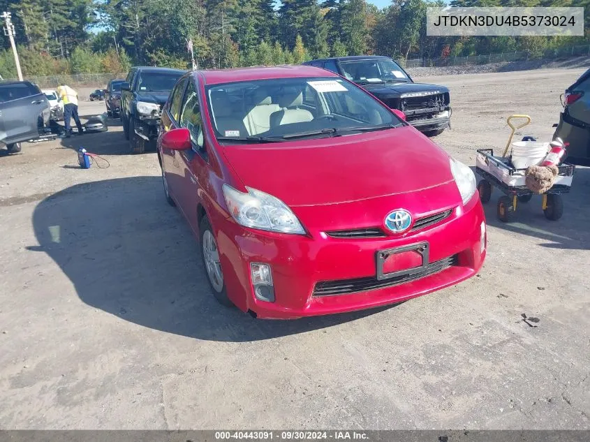 2011 Toyota Prius Two VIN: JTDKN3DU4B5373024 Lot: 40443091