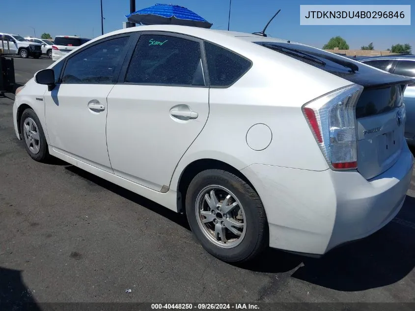 JTDKN3DU4B0296846 2011 Toyota Prius Four