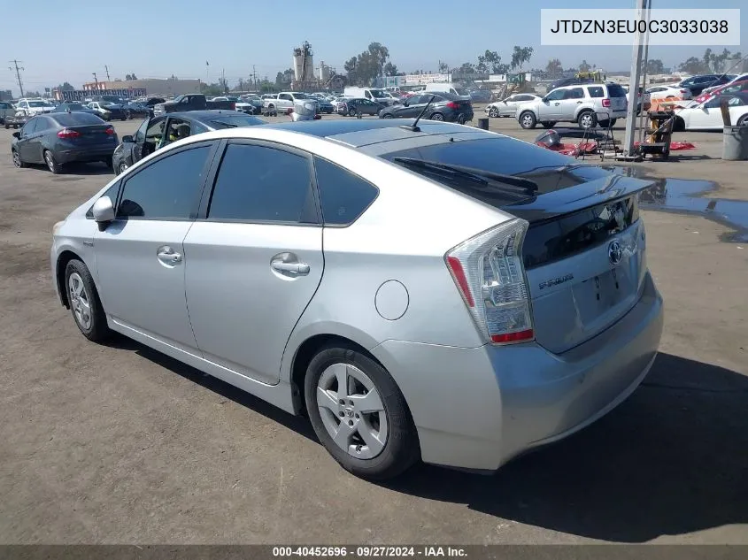 JTDZN3EU0C3033038 2011 Toyota Prius Three