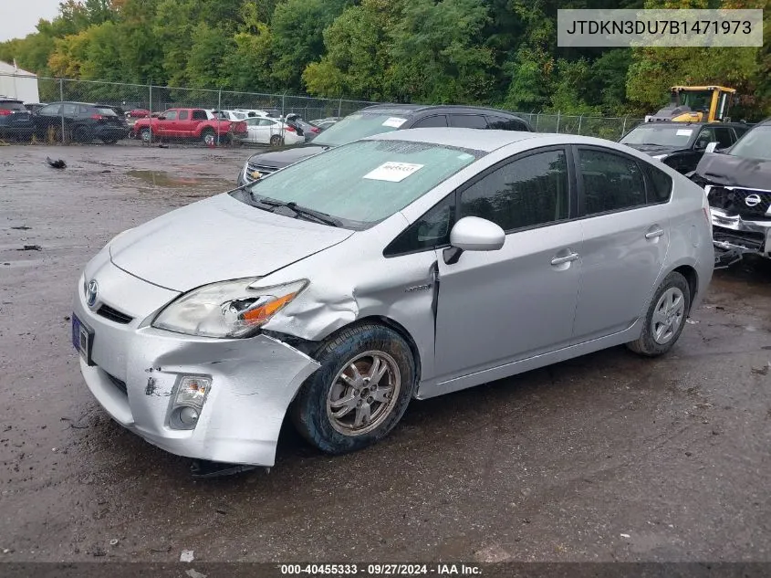 2011 Toyota Prius Two VIN: JTDKN3DU7B1471973 Lot: 40455333