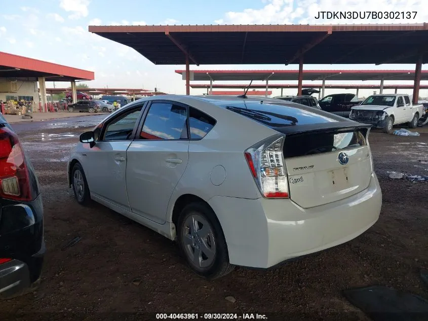 JTDKN3DU7B0302137 2011 Toyota Prius