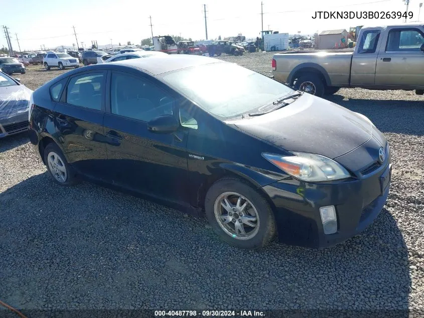 JTDKN3DU3B0263949 2011 Toyota Prius Two