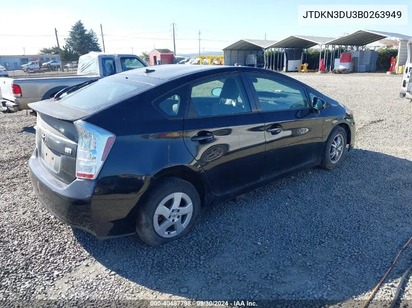 2011 Toyota Prius Two VIN: JTDKN3DU3B0263949 Lot: 40487798