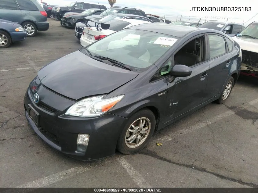 2011 Toyota Prius Four VIN: JTDKN3DU8B0325183 Lot: 40519227