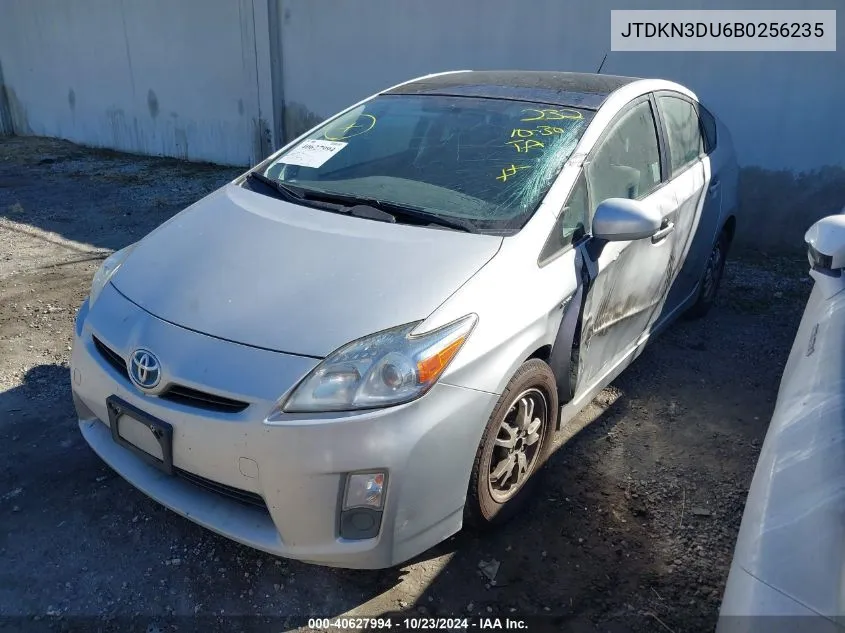 2011 Toyota Prius Three VIN: JTDKN3DU6B0256235 Lot: 40627994