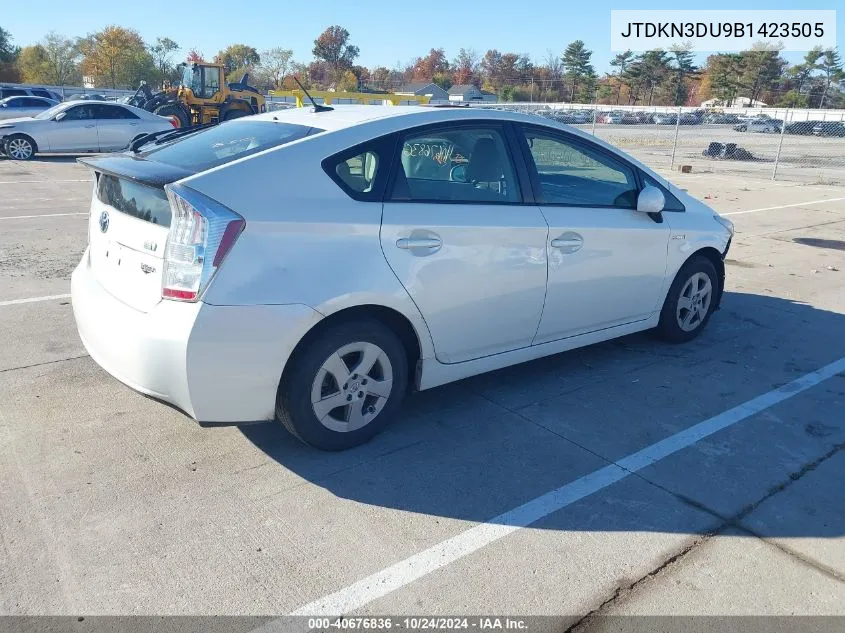 JTDKN3DU9B1423505 2011 Toyota Prius Two