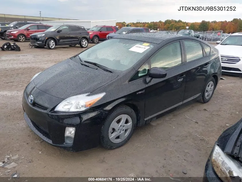 2011 Toyota Prius VIN: JTDKN3DU9B5301252 Lot: 40684176