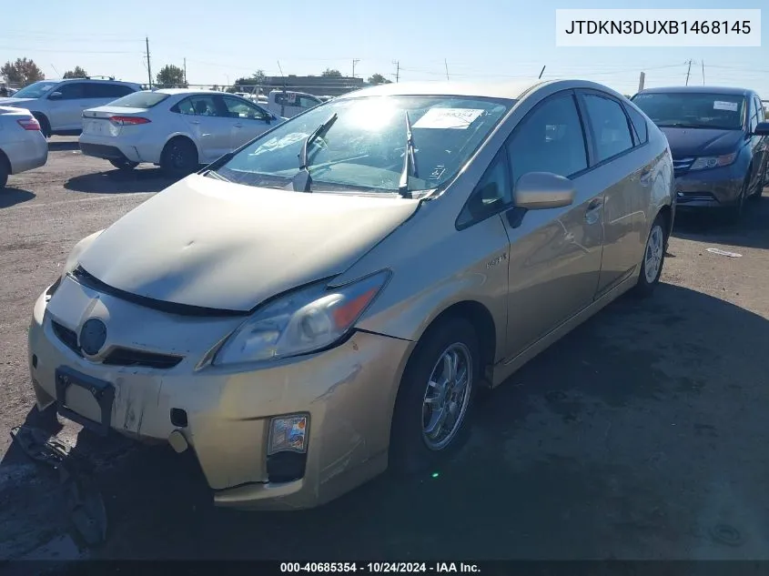 2011 Toyota Prius Two VIN: JTDKN3DUXB1468145 Lot: 40685354