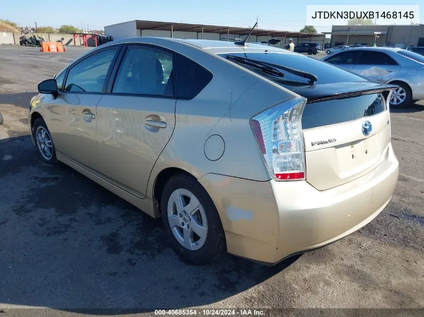 2011 Toyota Prius Two VIN: JTDKN3DUXB1468145 Lot: 40685354