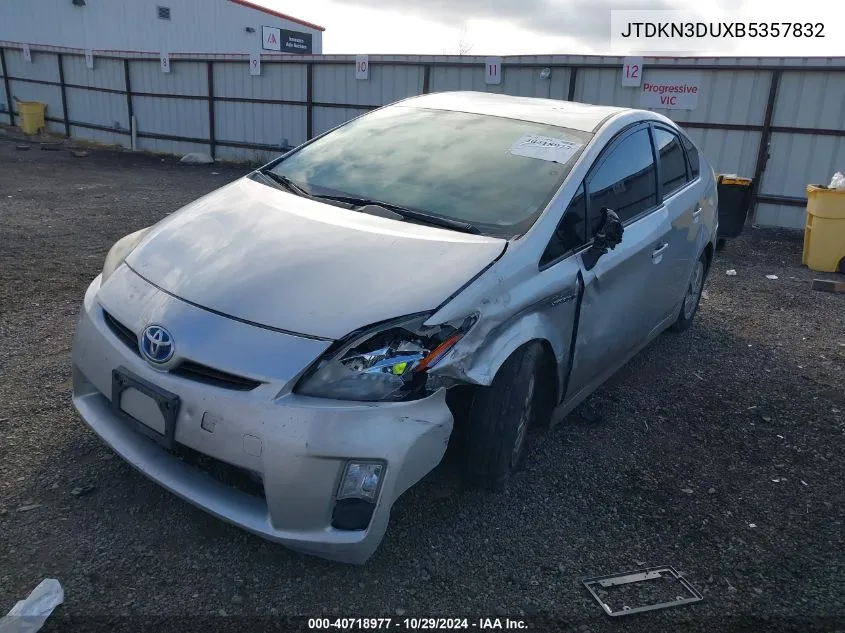 2011 Toyota Prius Two VIN: JTDKN3DUXB5357832 Lot: 40718977