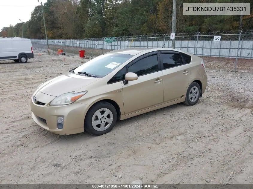 JTDKN3DU7B1435331 2011 Toyota Prius Two