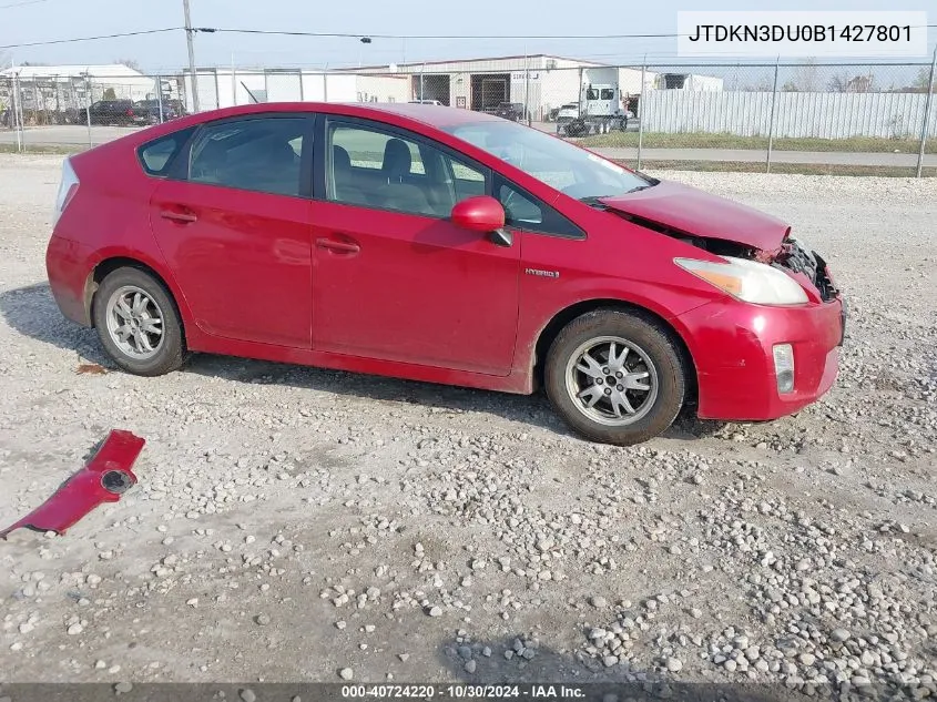 JTDKN3DU0B1427801 2011 Toyota Prius Two