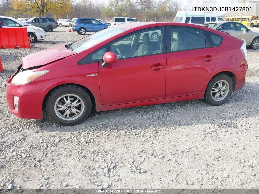 JTDKN3DU0B1427801 2011 Toyota Prius Two