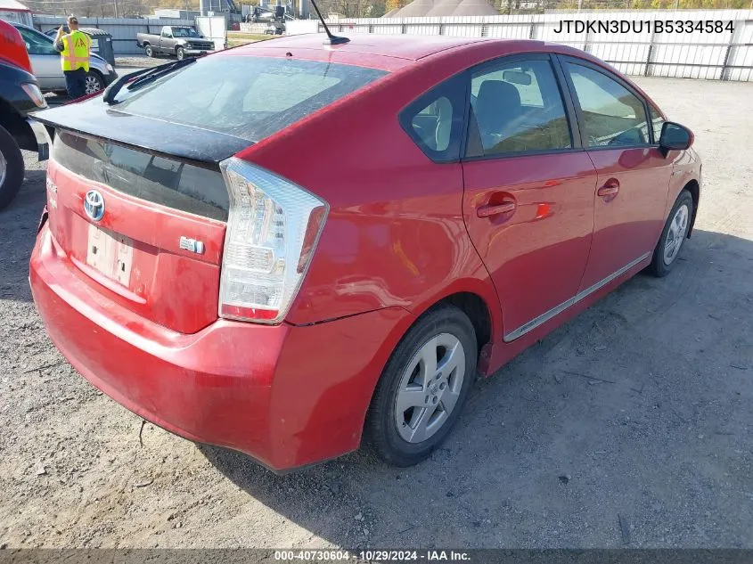 JTDKN3DU1B5334584 2011 Toyota Prius Two