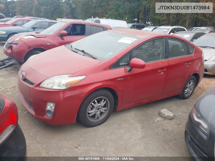 JTDKN3DU0B1473984 2011 Toyota Prius Two