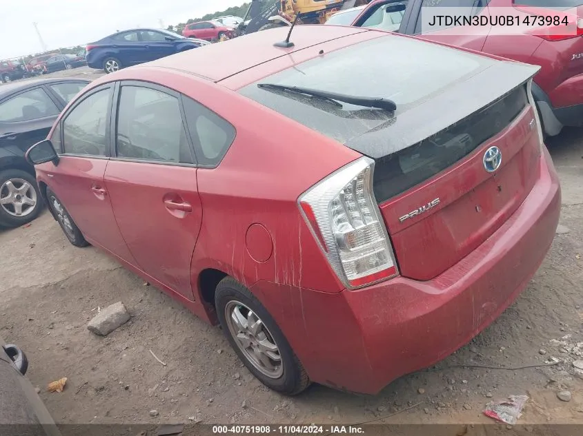 JTDKN3DU0B1473984 2011 Toyota Prius Two