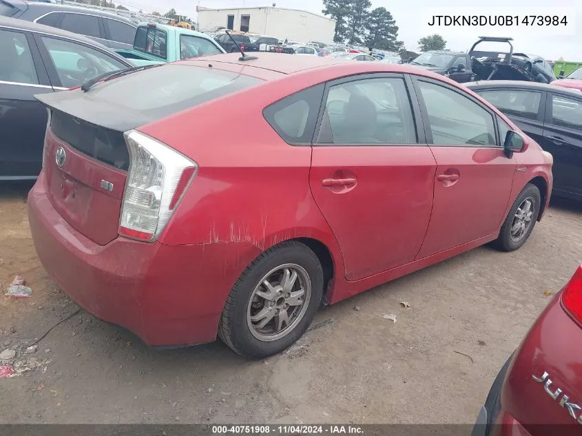 JTDKN3DU0B1473984 2011 Toyota Prius Two