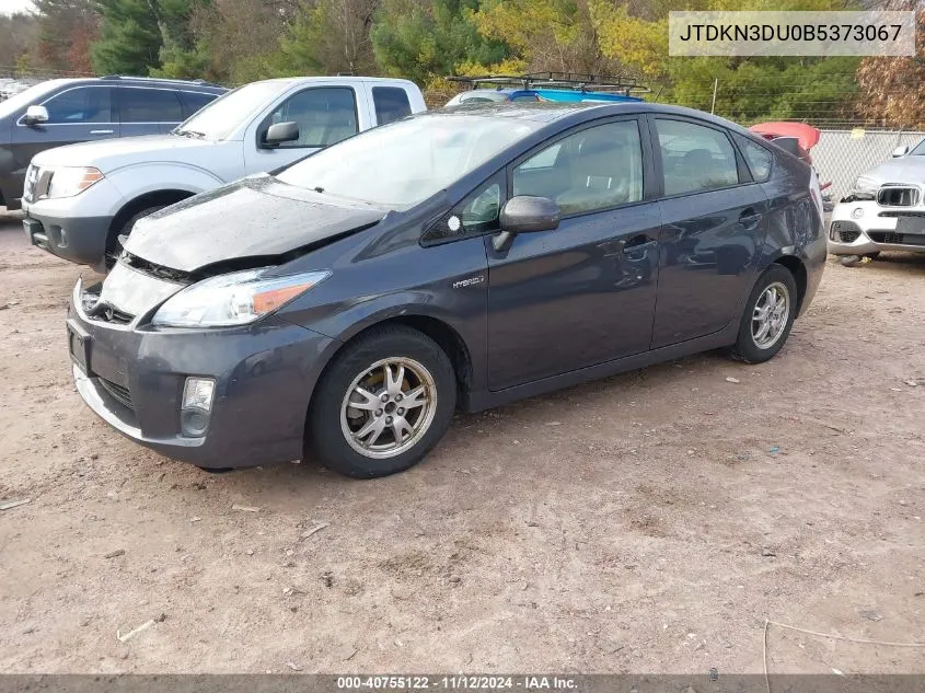 2011 Toyota Prius Three VIN: JTDKN3DU0B5373067 Lot: 40755122