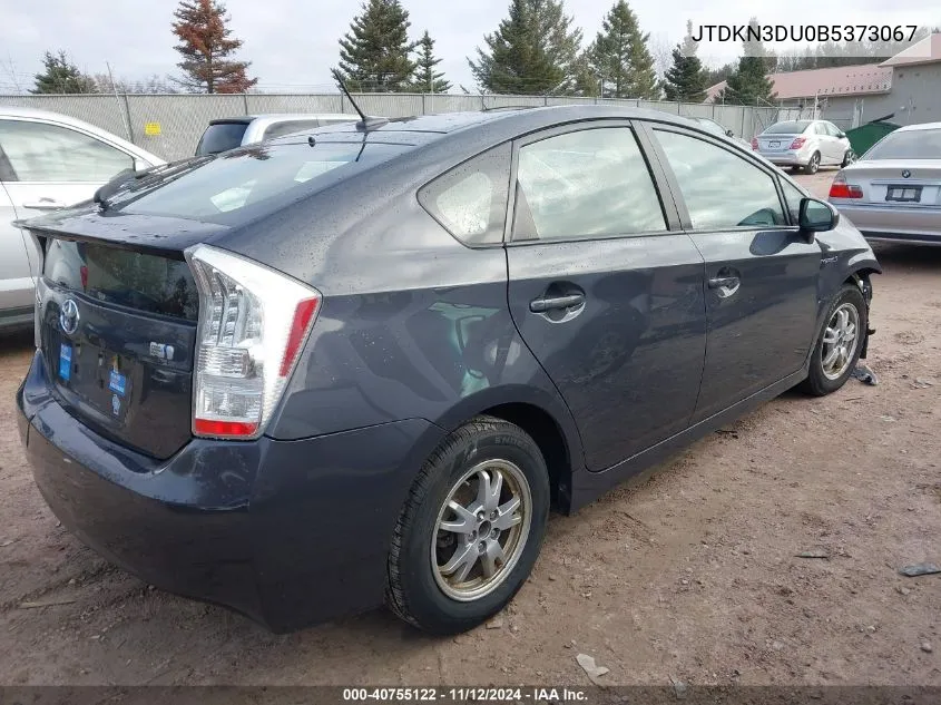 2011 Toyota Prius Three VIN: JTDKN3DU0B5373067 Lot: 40755122