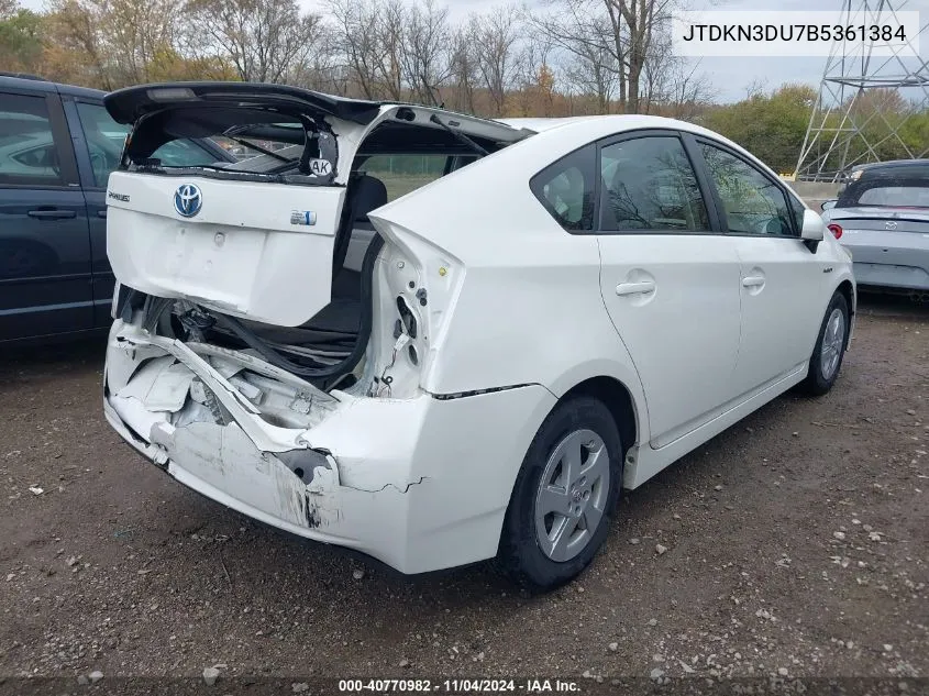 JTDKN3DU7B5361384 2011 Toyota Prius Two