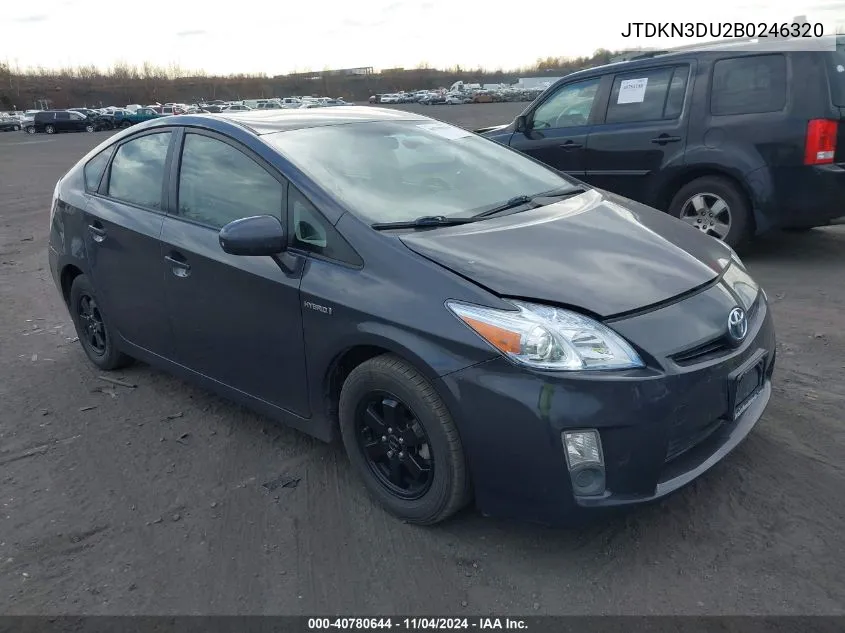 JTDKN3DU2B0246320 2011 Toyota Prius Three