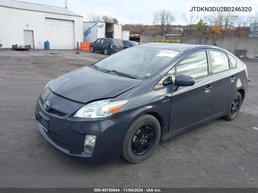 JTDKN3DU2B0246320 2011 Toyota Prius Three