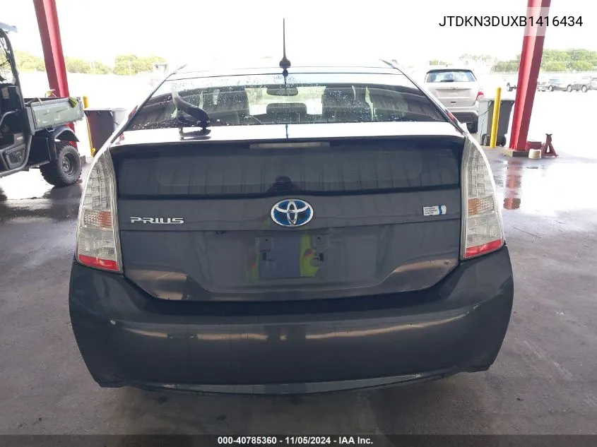 2011 Toyota Prius Four VIN: JTDKN3DUXB1416434 Lot: 40785360