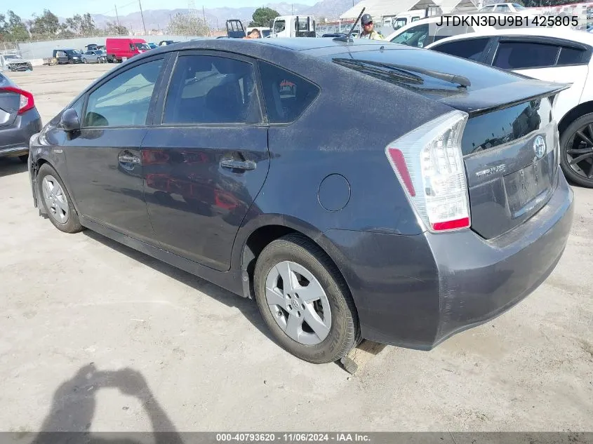 2011 Toyota Prius Three VIN: JTDKN3DU9B1425805 Lot: 40793620