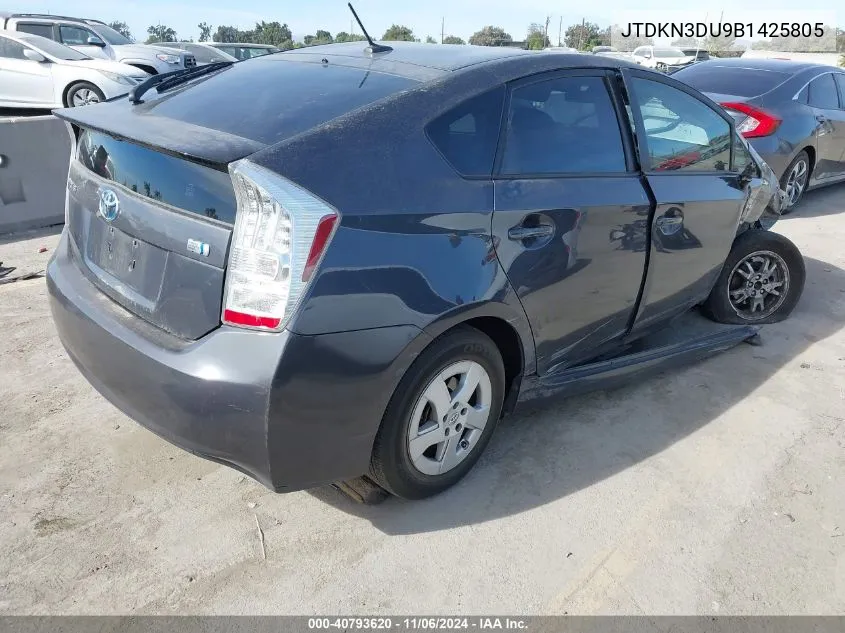 2011 Toyota Prius Three VIN: JTDKN3DU9B1425805 Lot: 40793620