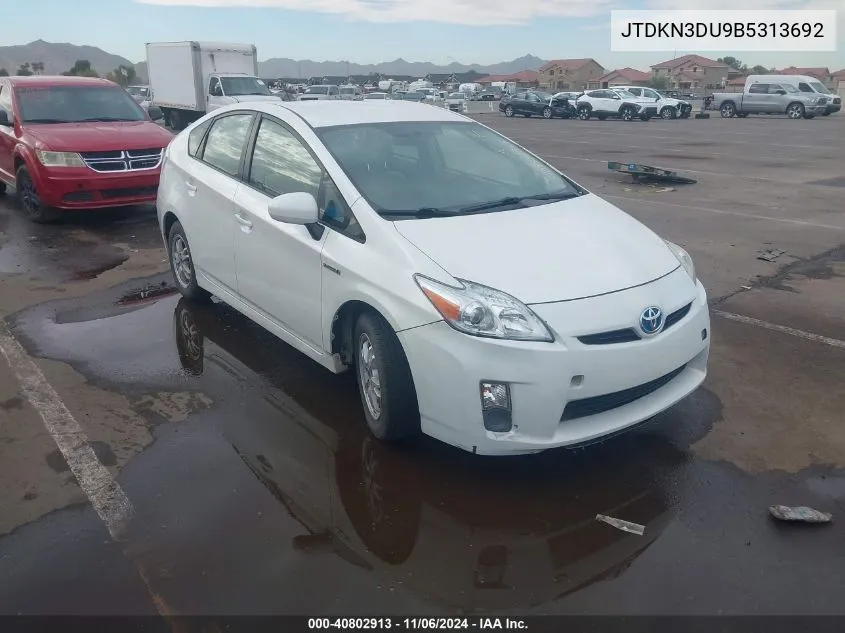 2011 Toyota Prius Two VIN: JTDKN3DU9B5313692 Lot: 40802913