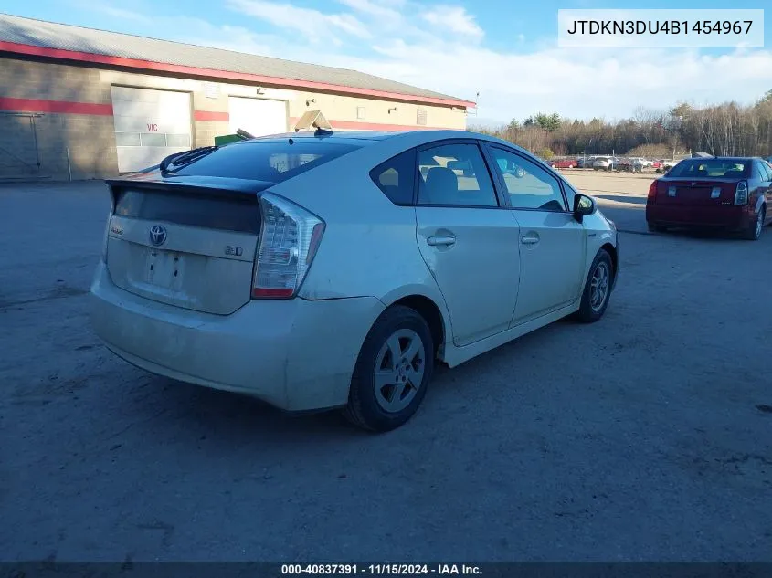 2011 Toyota Prius Two VIN: JTDKN3DU4B1454967 Lot: 40837391