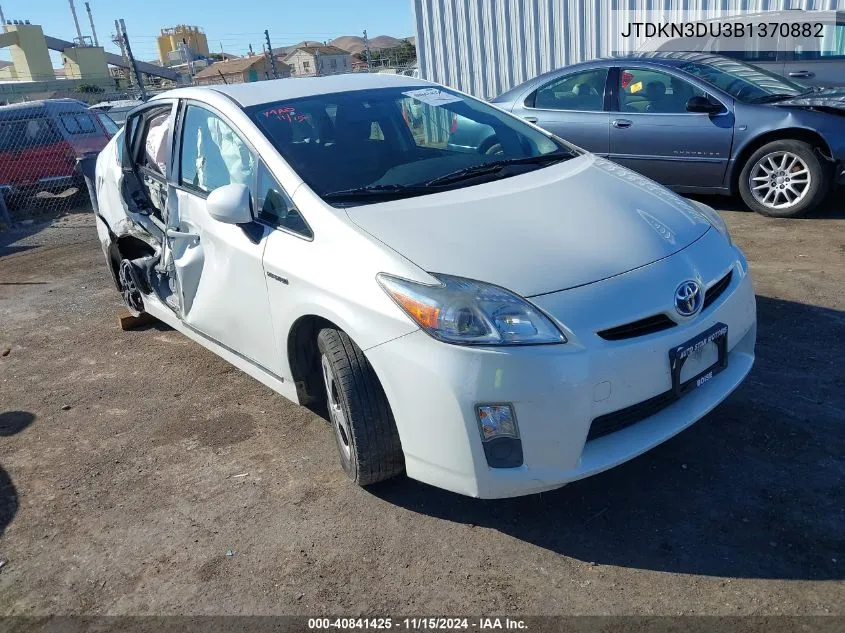 2011 Toyota Prius Two VIN: JTDKN3DU3B1370882 Lot: 40841425