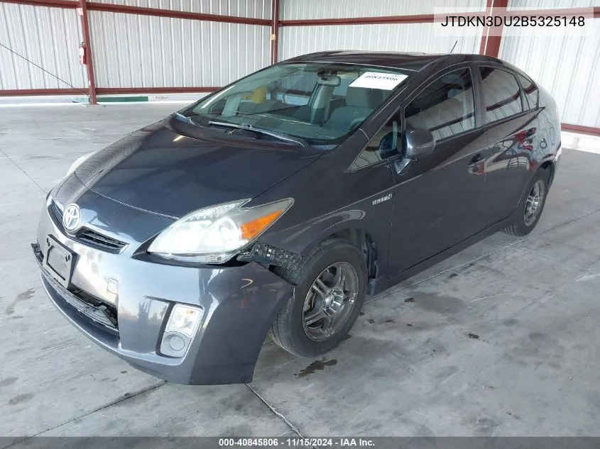 2011 Toyota Prius Two VIN: JTDKN3DU2B5325148 Lot: 40845806