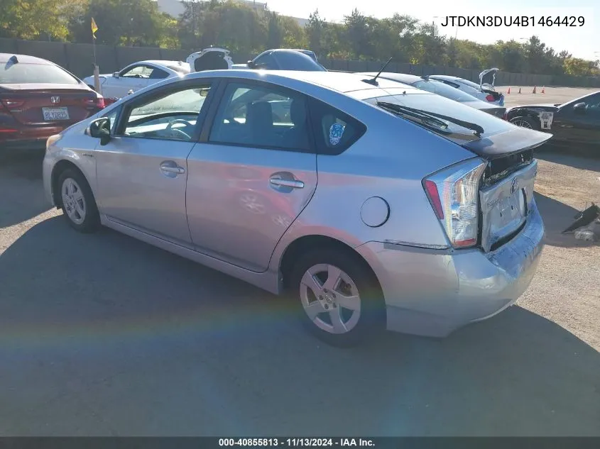 2011 Toyota Prius Five/Four/One/Three/Two VIN: JTDKN3DU4B1464429 Lot: 40855813