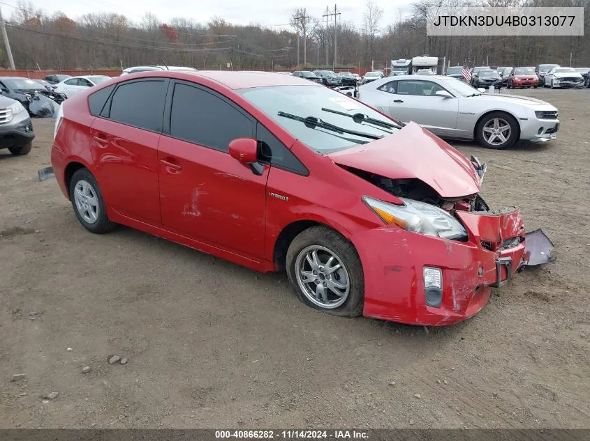 2011 Toyota Prius Three VIN: JTDKN3DU4B0313077 Lot: 40866282