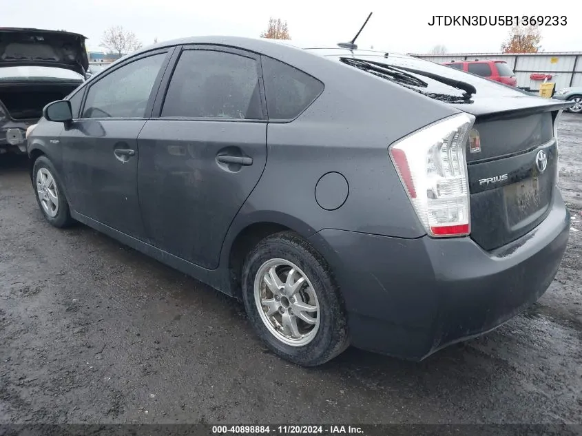 2011 Toyota Prius Two VIN: JTDKN3DU5B1369233 Lot: 40898884