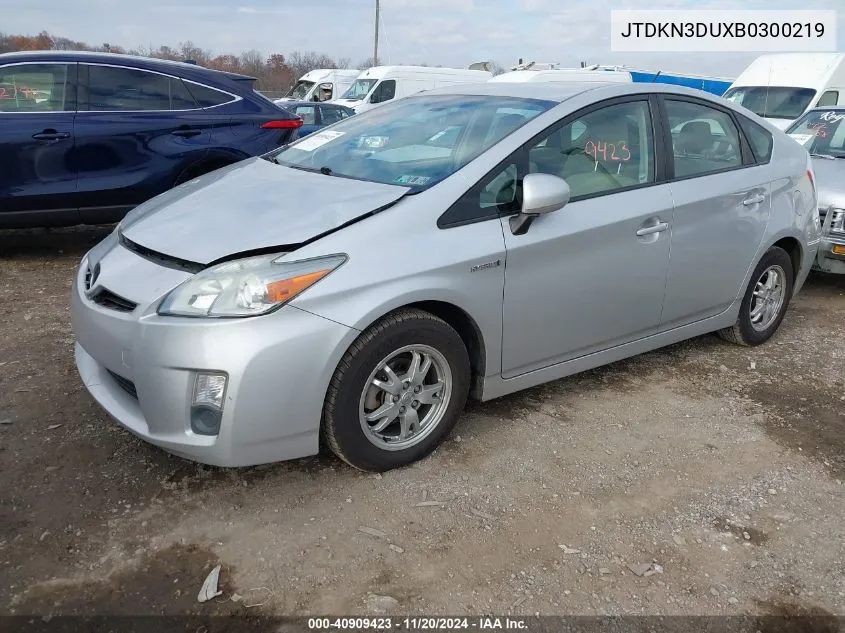 2011 Toyota Prius Three VIN: JTDKN3DUXB0300219 Lot: 40909423