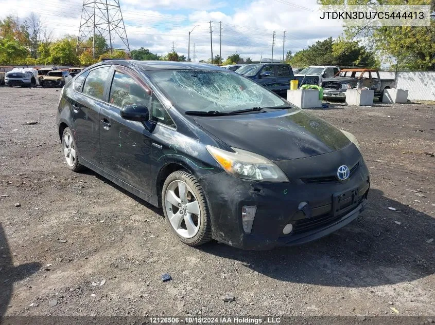 2012 Toyota Prius VIN: JTDKN3DU7C5444413 Lot: 12126506