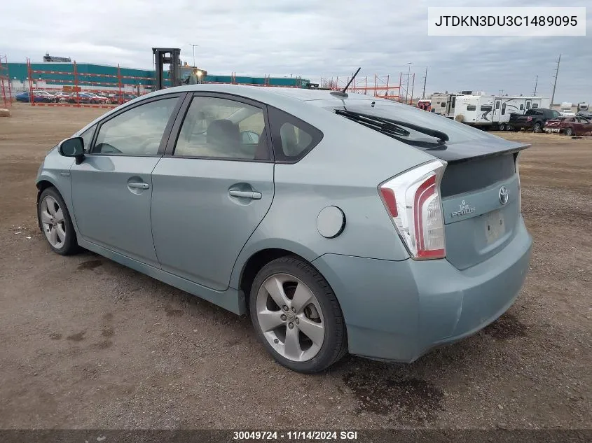 2012 Toyota Prius VIN: JTDKN3DU3C1489095 Lot: 30049724