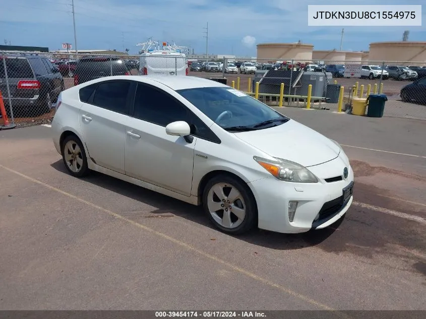 JTDKN3DU8C1554975 2012 Toyota Prius Five/Four/One/Three/Two