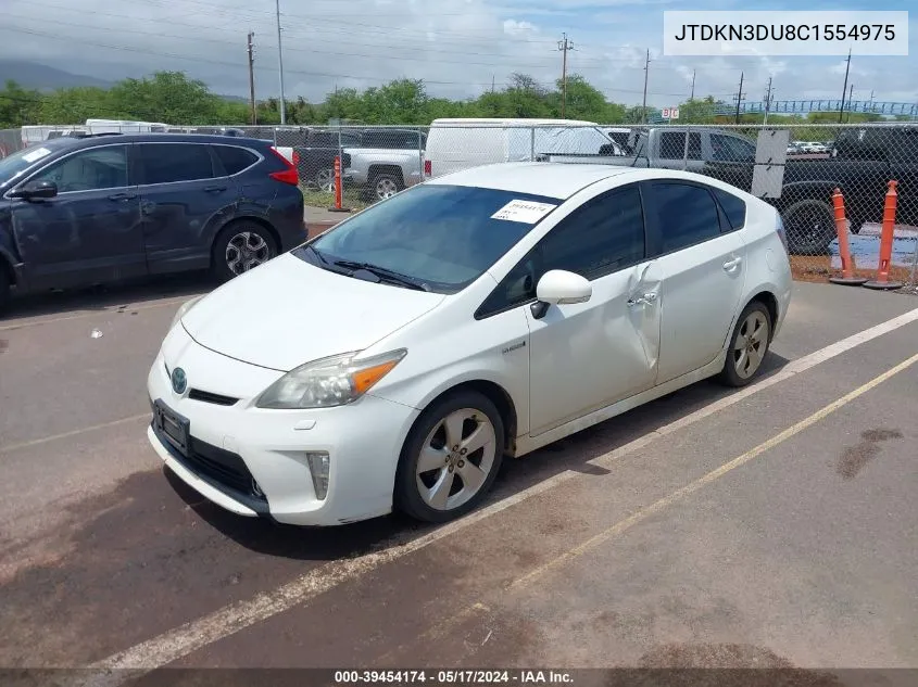 JTDKN3DU8C1554975 2012 Toyota Prius Five/Four/One/Three/Two