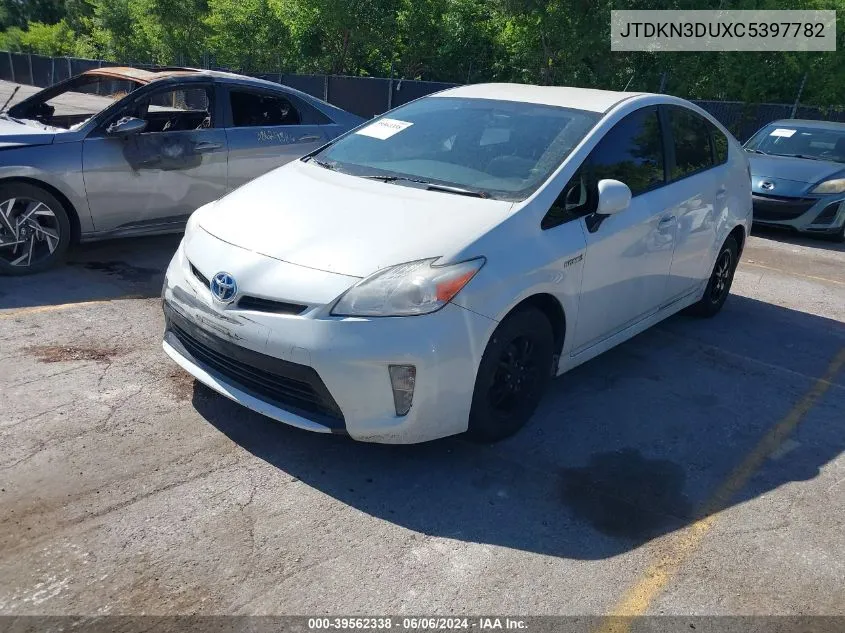 2012 Toyota Prius Three VIN: JTDKN3DUXC5397782 Lot: 39562338