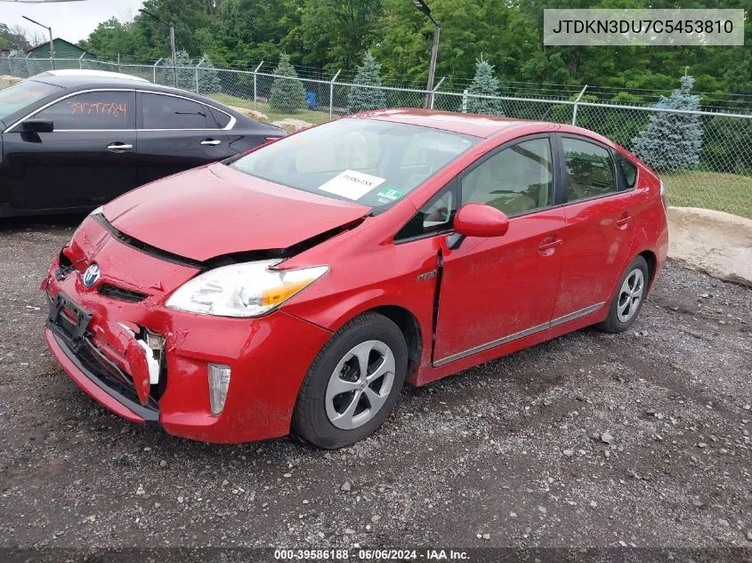 2012 Toyota Prius Four VIN: JTDKN3DU7C5453810 Lot: 39586188